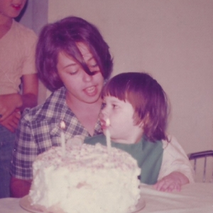 Mom and Me on My 2nd Birthday